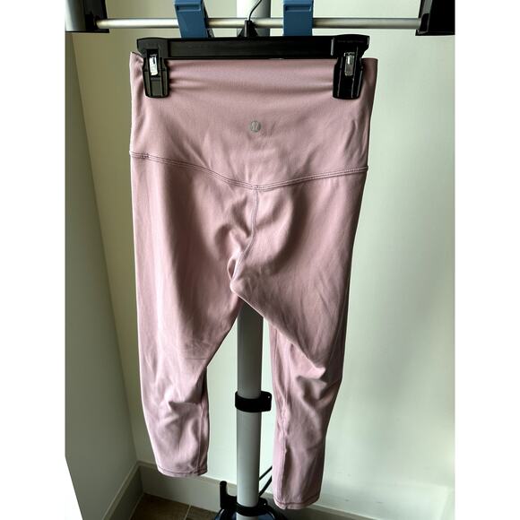 Lululemon Align Crop *21" Size 4 Pink Nulu - Picture 5 of 9
